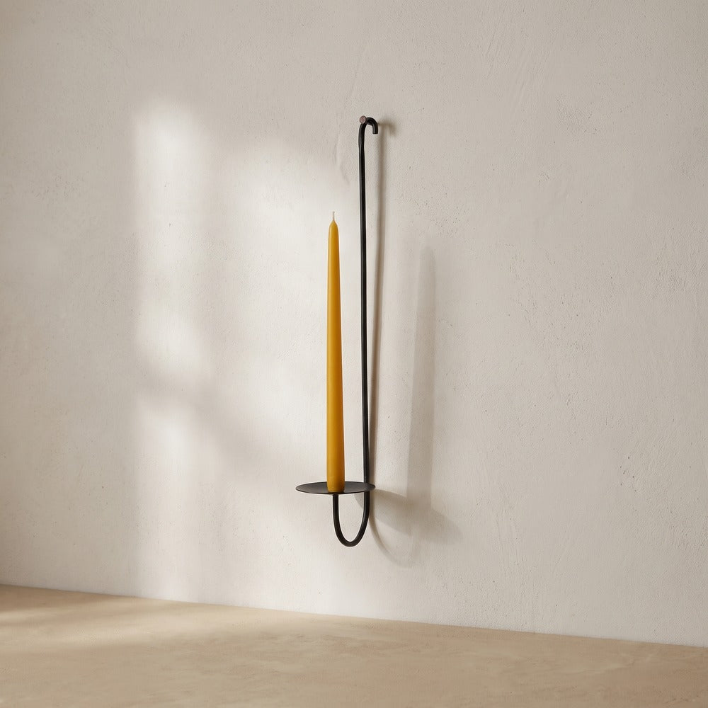Single Armed Iron Candle Holder