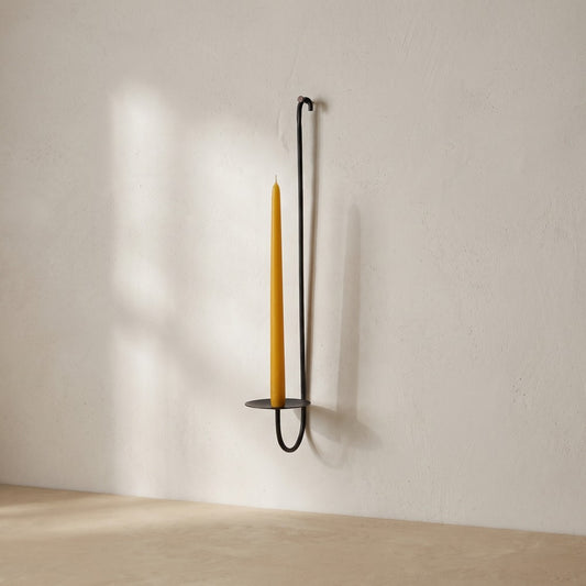 Single Armed Iron Candle Holder