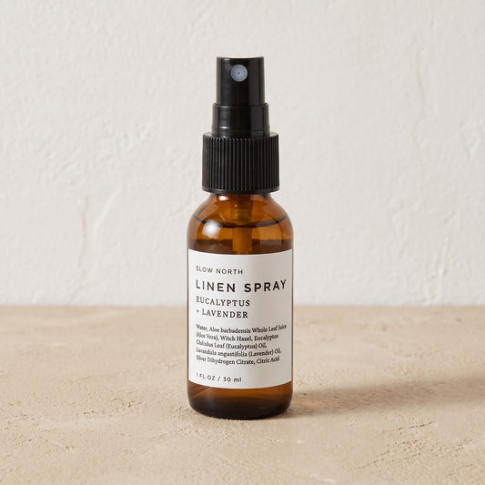 Slow North Linen Spray, Eucalyptus + Lavender 1 oz