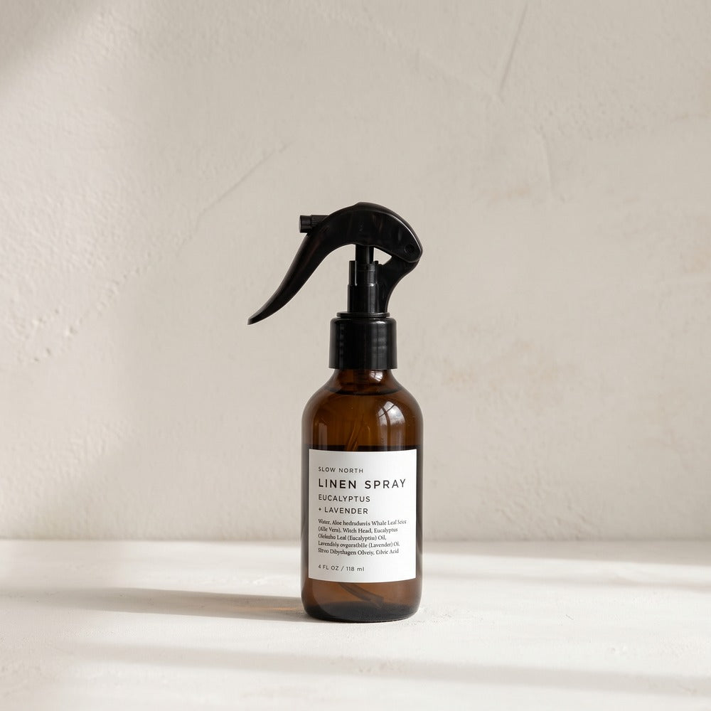 Slow North Linen Spray, Eucalyptus + Lavender / 4 oz.