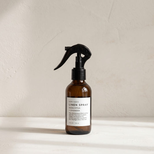 Slow North Linen Spray, Eucalyptus + Lavender / 4 oz.