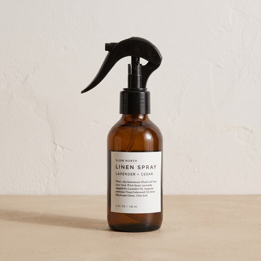 Slow North Linen Spray, Lavender + Cedar 4 oz