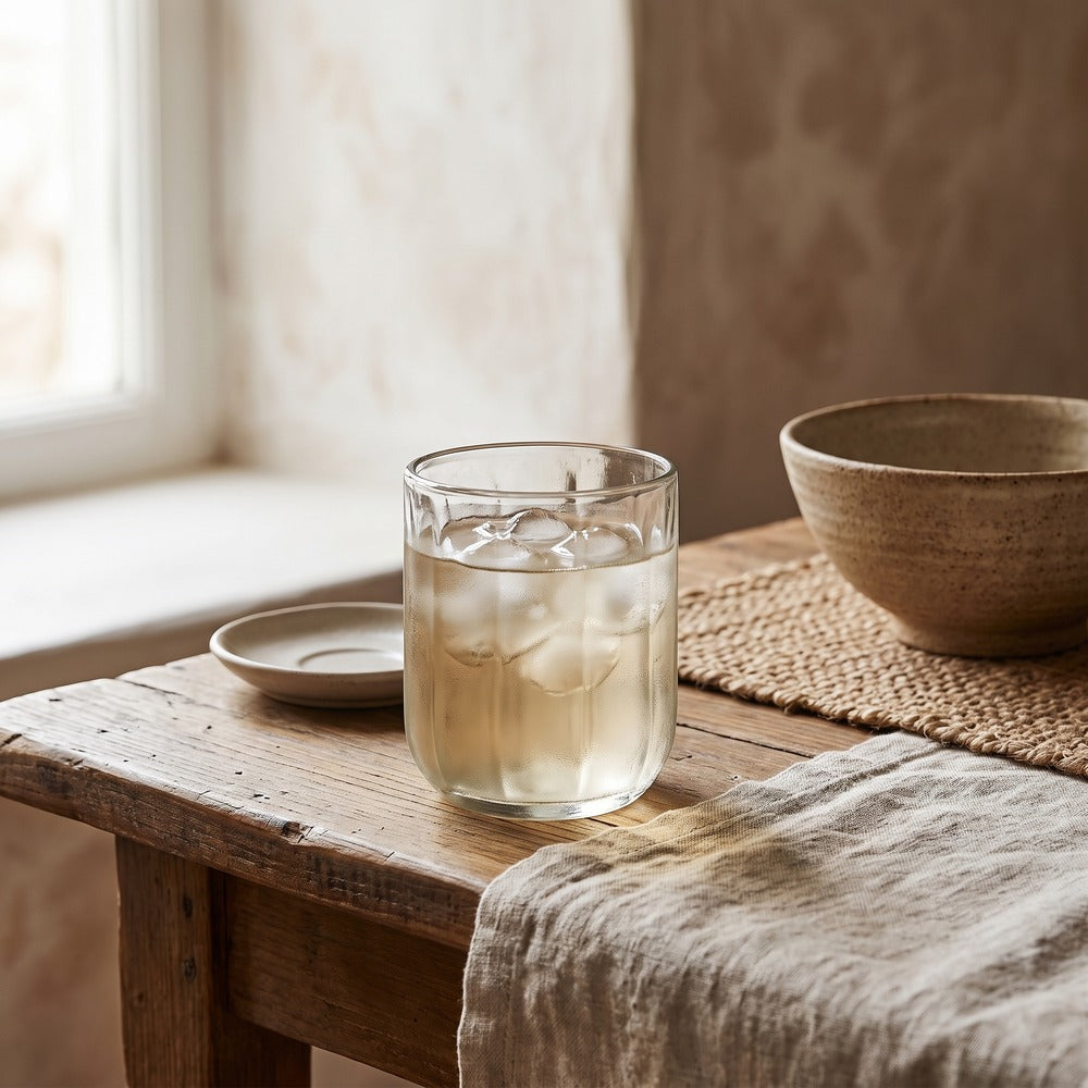 Small Handblown Glass, styled at home