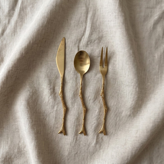 Stainless Twig Appetizer Utensils
