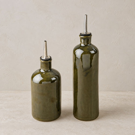 Stoneware Olive Oil Cruet