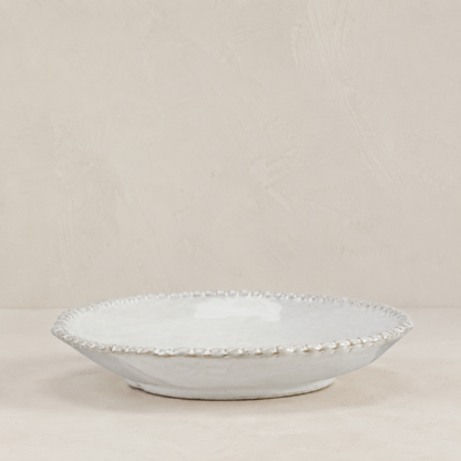 Stoneware Hobnail Low Bowl