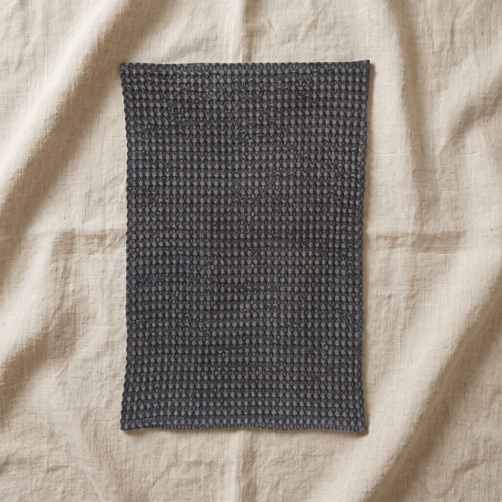 Waffle Tea Towel, Charcoal