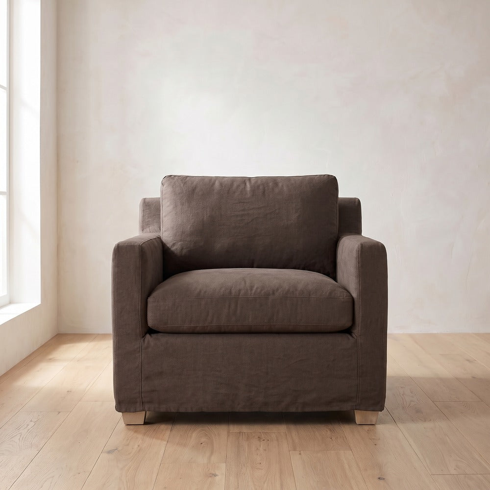 Sylvie Chair in Bark Linen