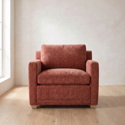 Sylvie Chair in Brick Chenille