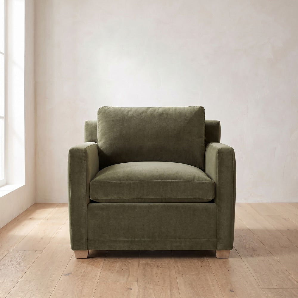 Sylvie Chair in Sage Velvet