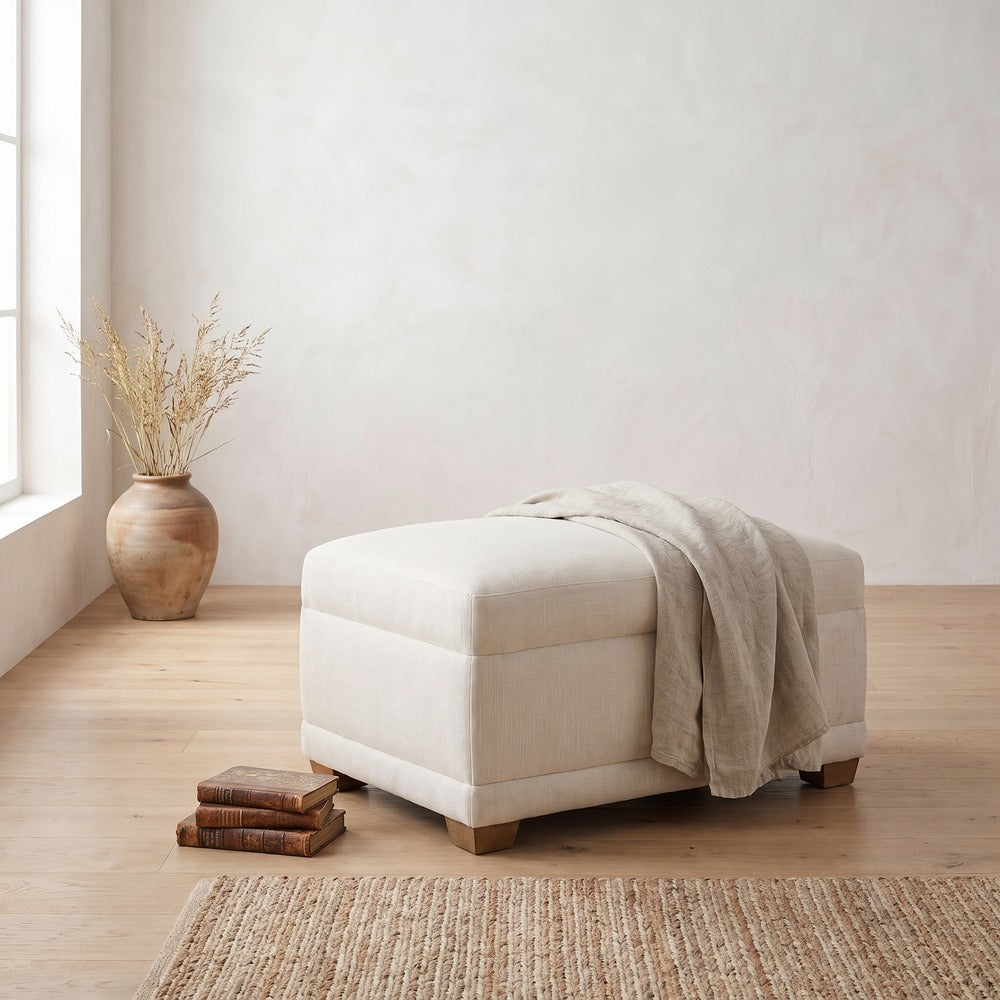 Sylvie Ottoman, styled at home