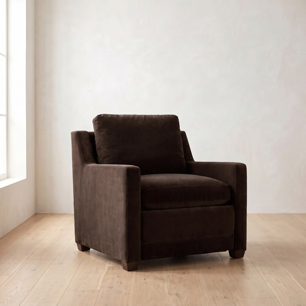 Sylvie Power Recliner in Bark Velvet
