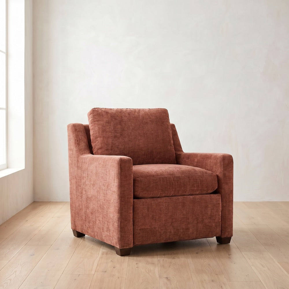 Sylvie Power Recliner in Brick Chenille
