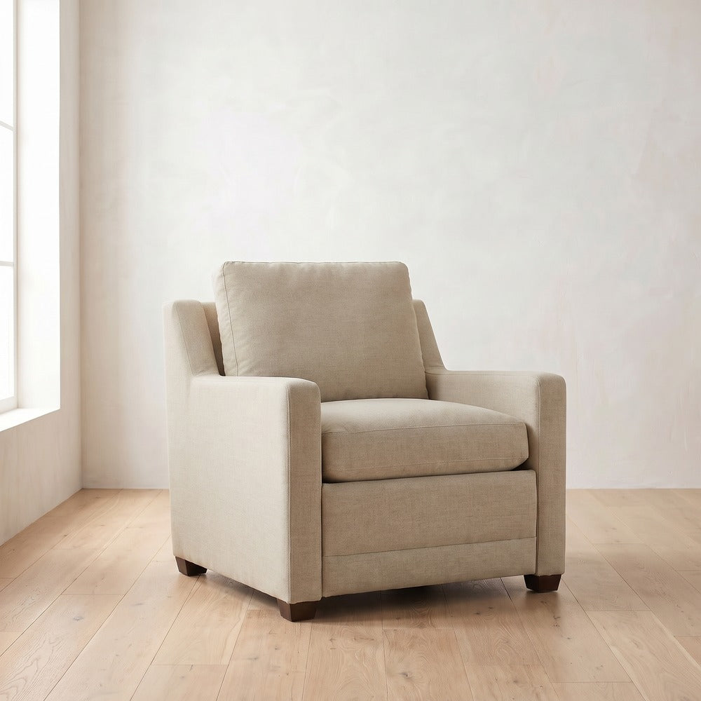 Sylvie Power Recliner in Natural Performance Linen