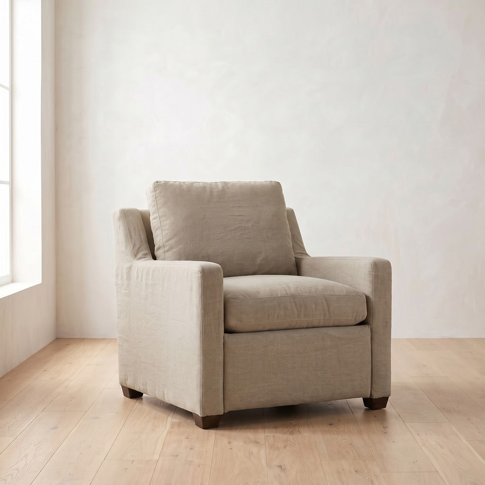 Sylvie Power Recliner in Putty Linen