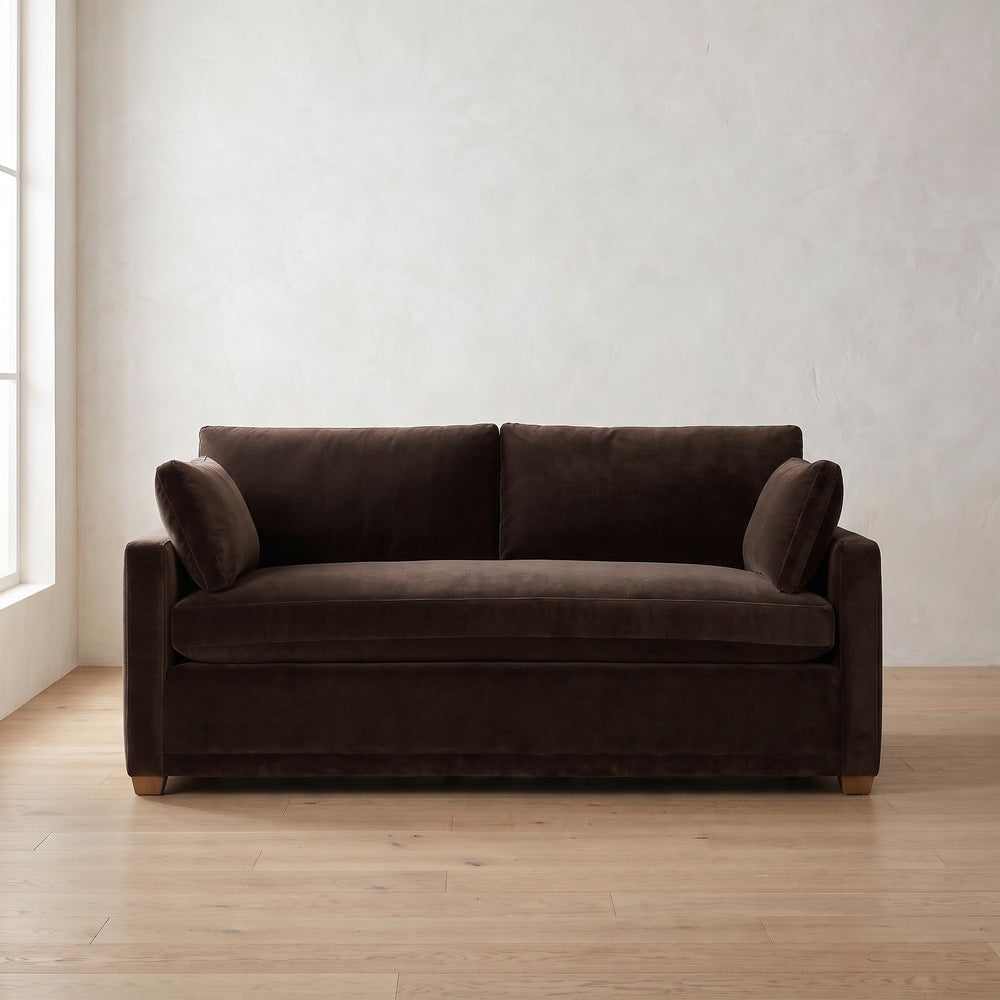 Sylvie Sleeper Sofa in Bark Velvet