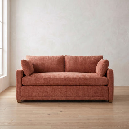 Sylvie Sleeper Sofa in Brick Chenille