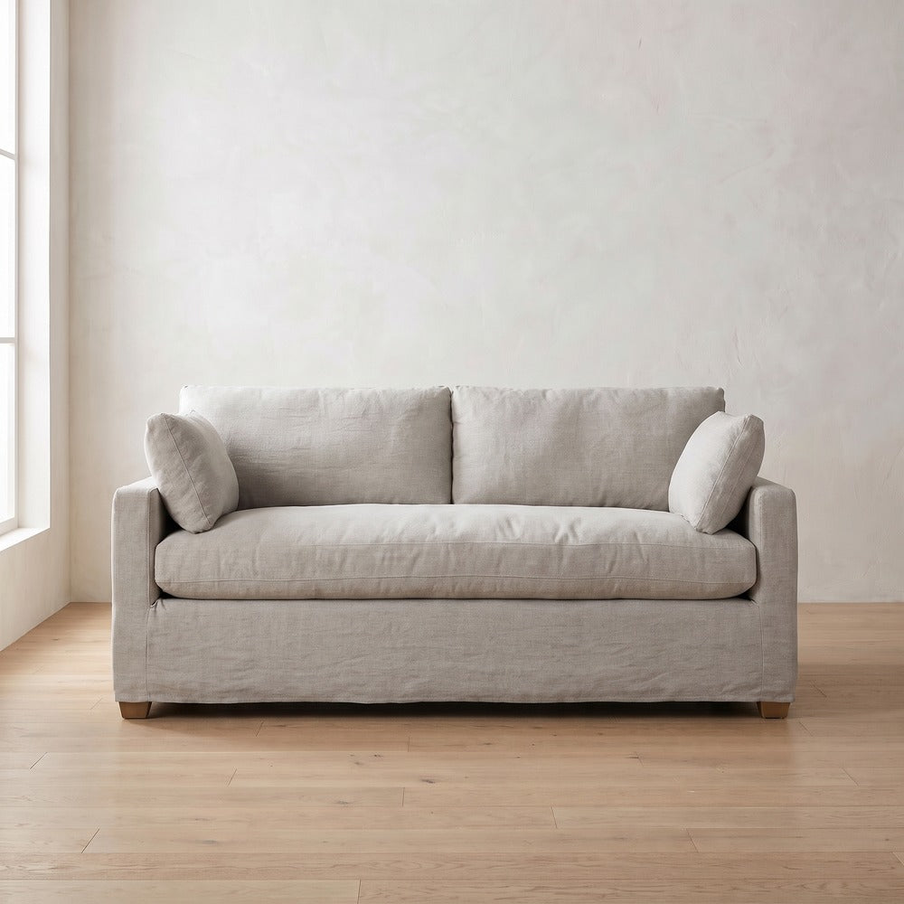 Sylvie Sleeper Sofa in Natural Linen