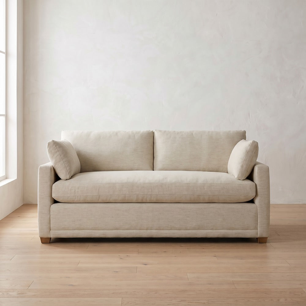 Sylvie Sleeper Sofa in Natural Performance Linen