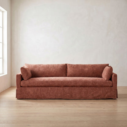 Sylvie Slipcover Sofa in Brick Chenille