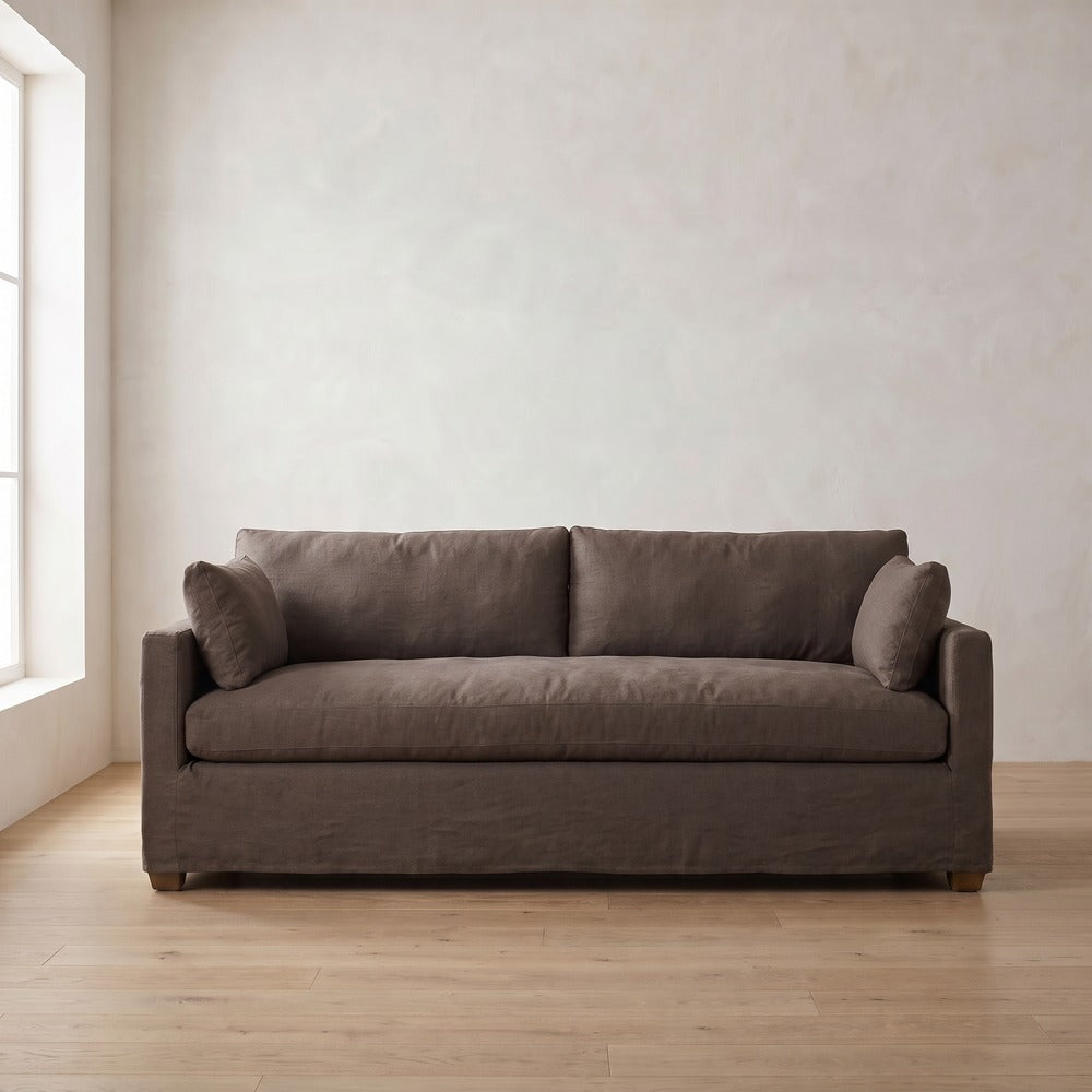 Sylvie Sofa in Bark Linen