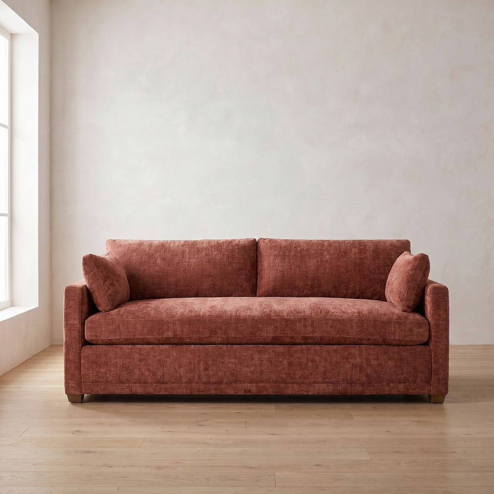 Sylvie Sofa in Brick Chenille