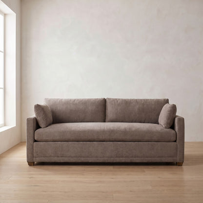 Sylvie Sofa in Charcoal Brown Performance Chenille