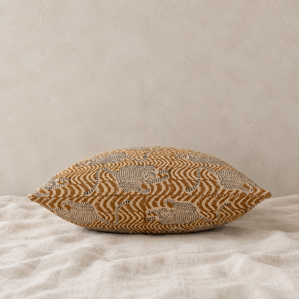 Taiga Block Print Pillow - 20"x20"