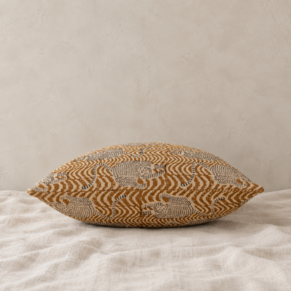 Taiga Block Print Pillow - 20"x20"