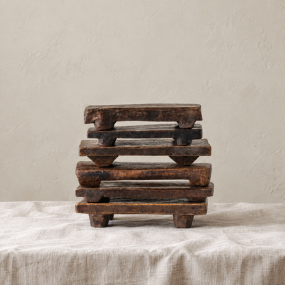 Timeworn Wood Pedestal