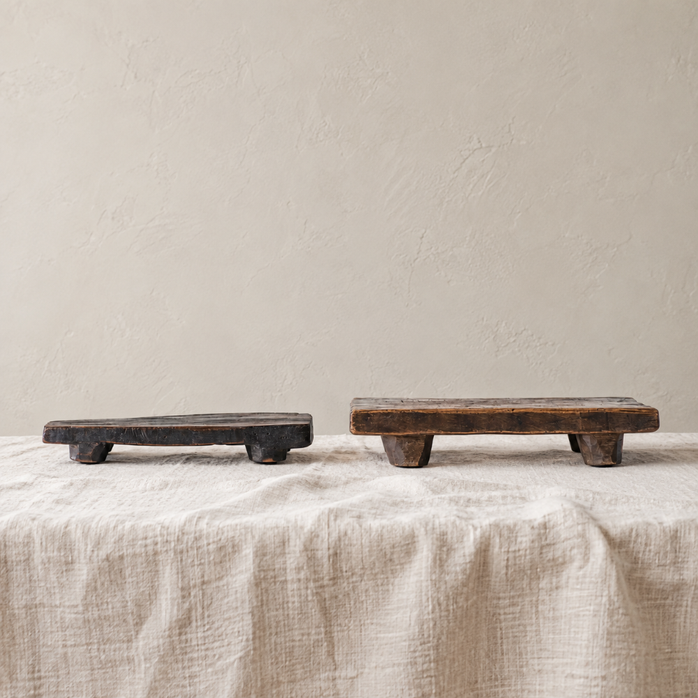 Timeworn Wood Pedestal