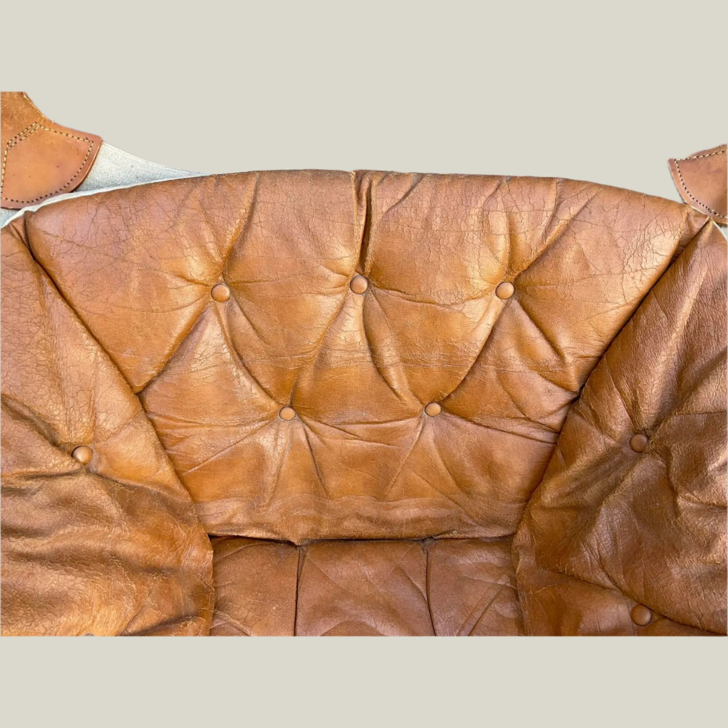 Vintage Leather Sling Chair