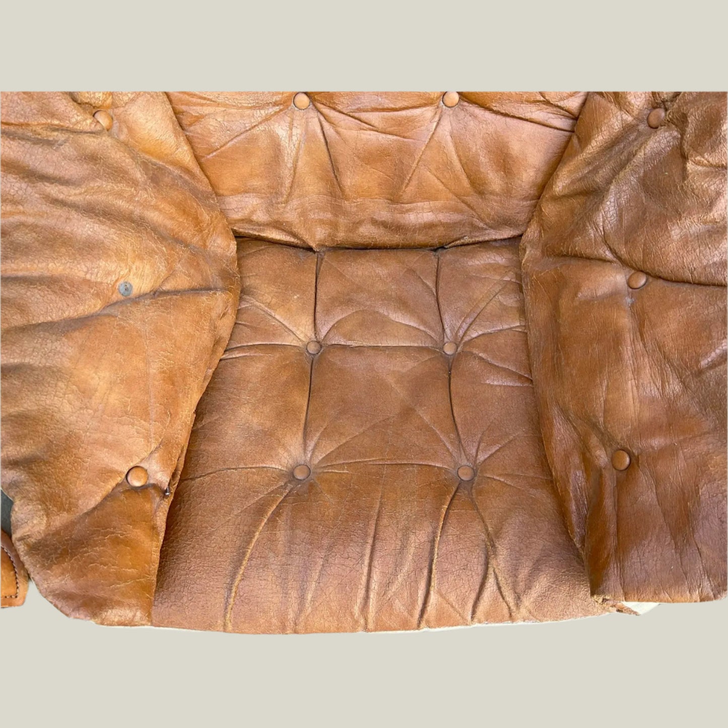 Vintage Leather Sling Chair