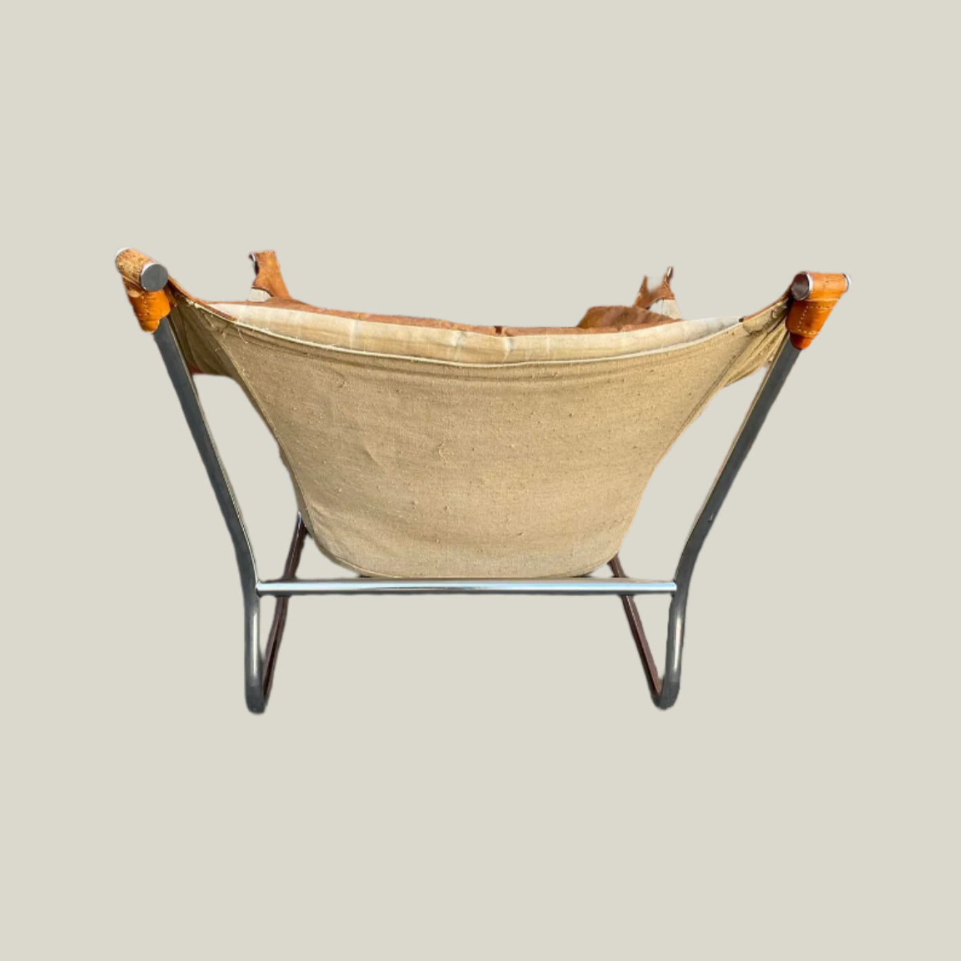 Vintage Leather Sling Chair
