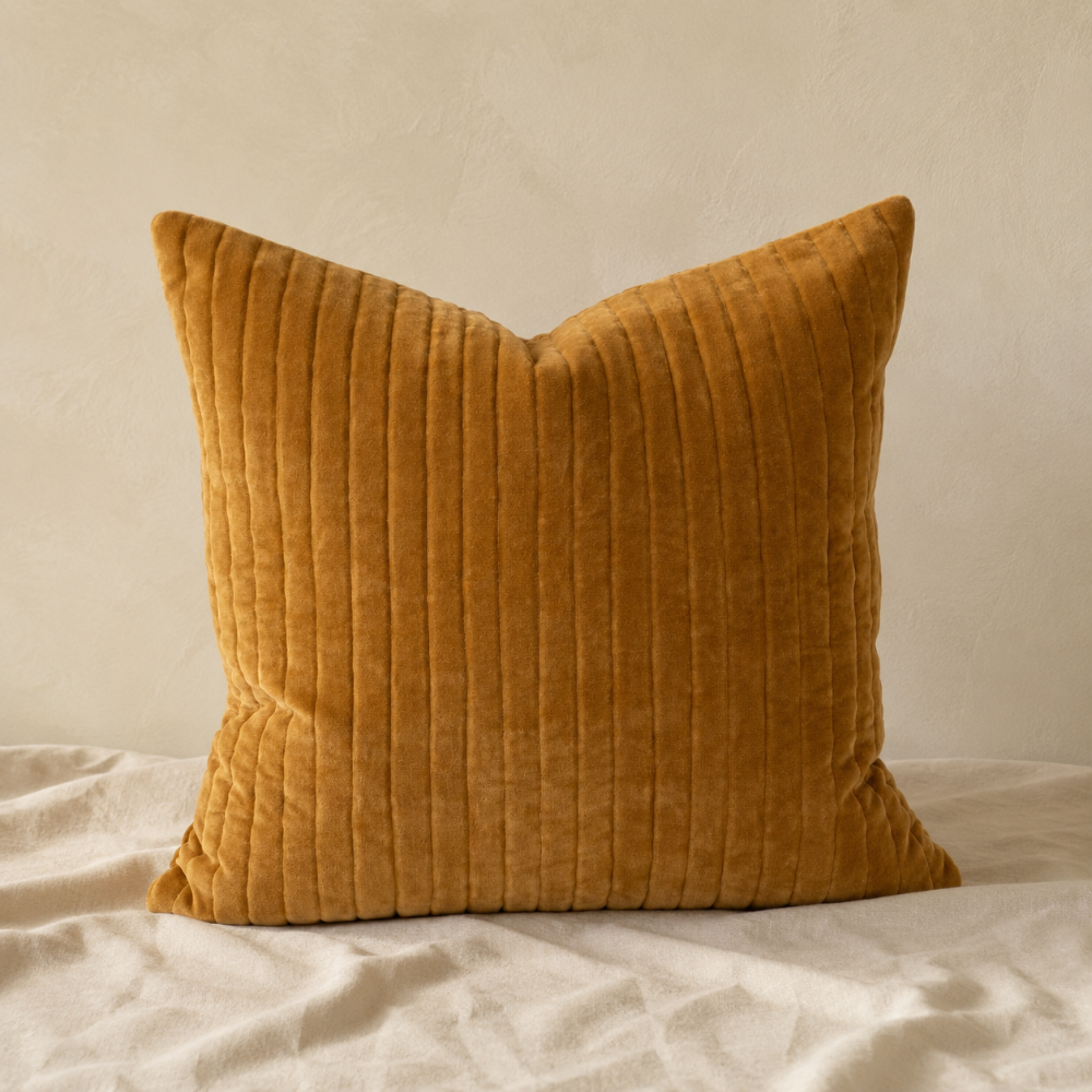 Velvet Stripe Pillow - 20"x20"
