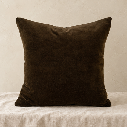 Vera Velvet Pillow, Midnight Green