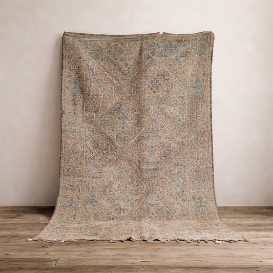 Vintage Berber Wool Rug - 5'9" X 10'2"