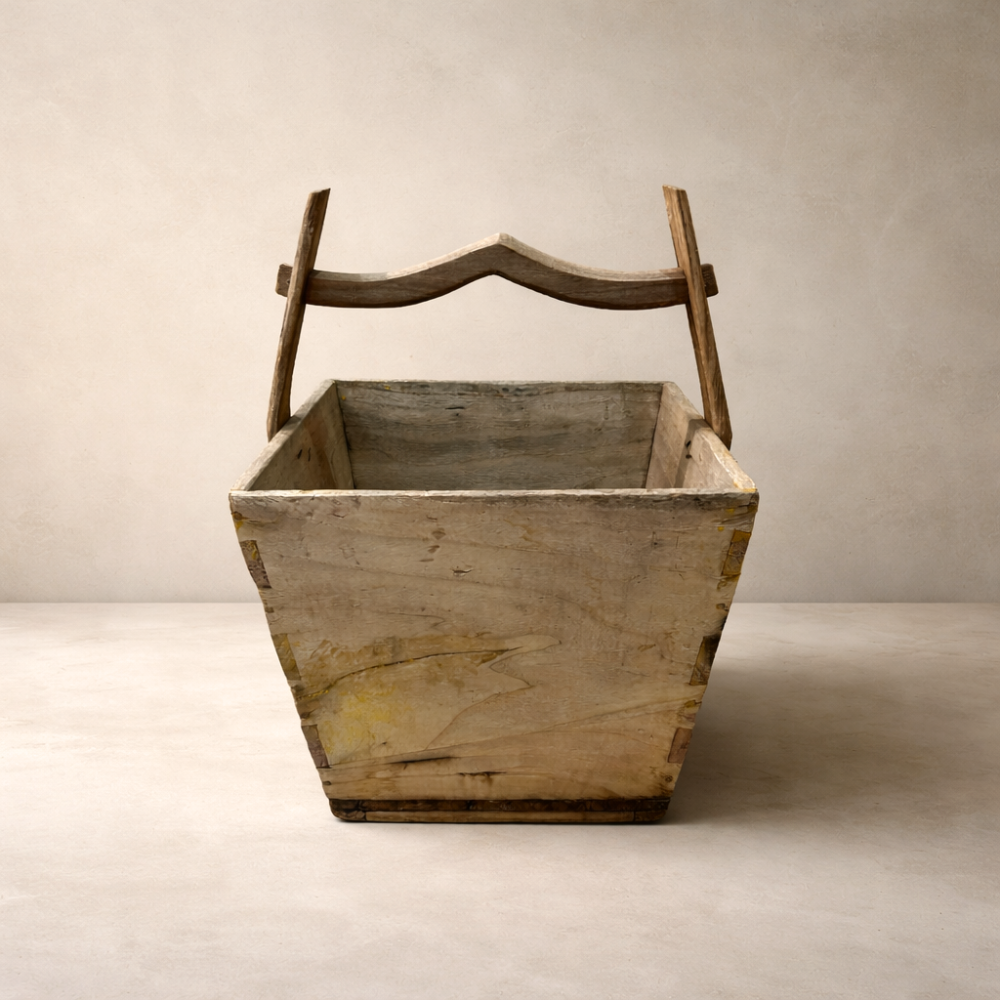Vintage Grain Box with Handle