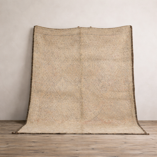 Vintage Moroccan Wool Rug - 6'9" X 9'
