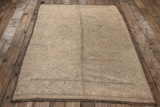 Vintage Moroccan Wool Rug - 6'9" X 9'