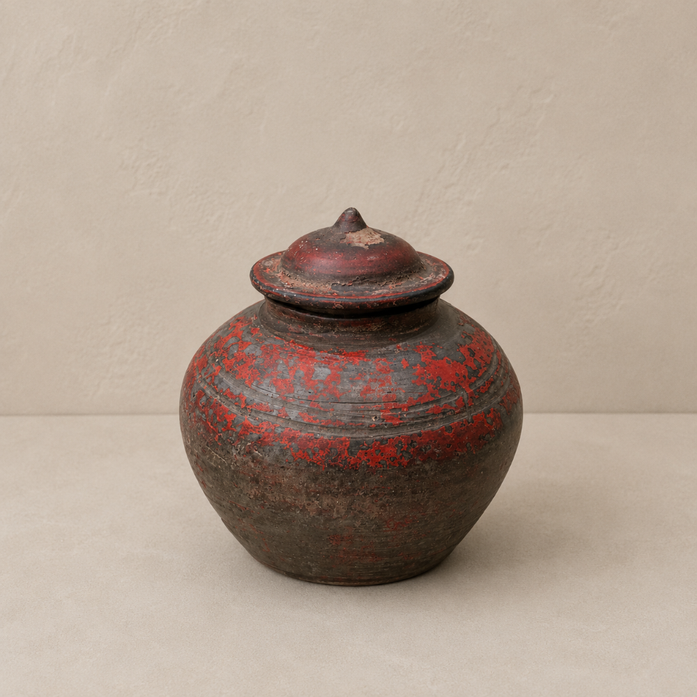 Vintage Lidded Vessel