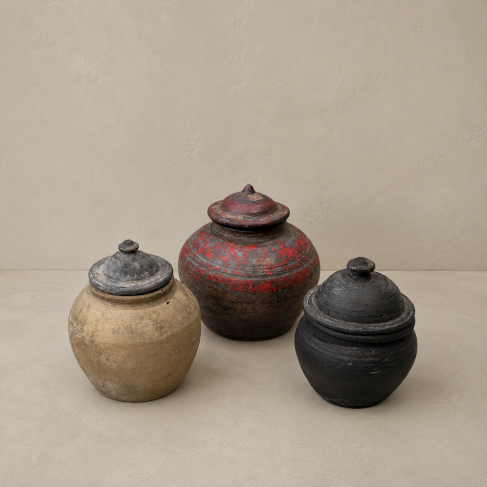 Vintage Lidded Vessel
